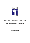 FVM-1101 / FVM-1220 / FVM-1000 Web Smart Media Converter