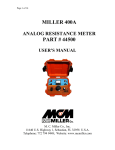 Miller 400A User Manual