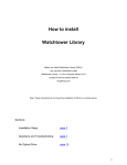 How to install Watchtower Library