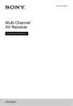 Multi Channel AV Receiver - Manuals, Specs & Warranty
