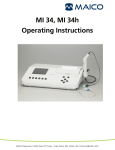 MI 34, MI 34h Operating Instructions