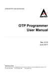 OTP Programmer User Manual