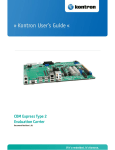 User Manual for COMe Eval Type 2 Carrier Board