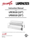 LPE3510 (13”) LPE6510 (25”)