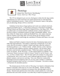 Phonology Manual