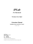 IPLab for Macintosh Extensions Manual