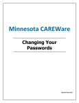 Changing Your Passwords - Minnesota Department of Health