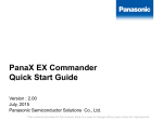 PanaX EX Commander Quick Start Guide