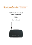 GSM Wireless Terminal With Fax Function WT