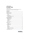 NI ISM-7400 User Manual