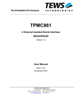 TPMC861 - TEWS TECHNOLOGIES