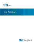 CM WebClient User Manual