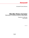 Mini-Max Rotary Corrector - User Manual