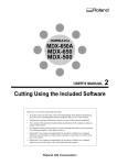 User Manual 2 Cutting using software MDX-500/650