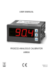 USER MANUAL PROCESS ANALOGUE CALIBRATOR AR904