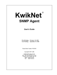 KwikNet SNMP Agent User`s Guide