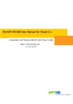PortSIP IVR SDK User Manual for Visual C++