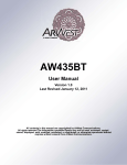 ArWest AW435BT User Manual
