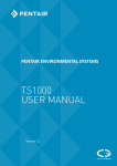 TS1000 User Manual - Pentair Environmental Systems