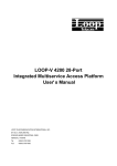 LOOP-V 4200 28-Port Integrated Multiservice Access Platform