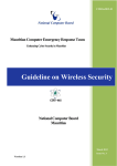 Guideline on Wireless Security