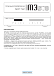 "Musical Fidelity M3s CD" Manual