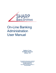 On-Line Banking Administration User Manual