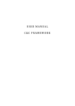 USER MANUAL C&C FRAMEWORK