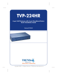 TRENDnet TVP-224HR Manual