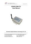 KB3060 CDMA DTU User Manual - Shenzhen Kingbird Network