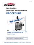 New Machine Inspection and Installation PROCEDURE for