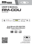 RM-CDU Manual