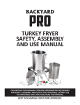 turkey fryer safety, assembly and use manual