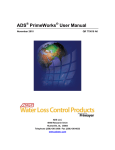 ADS PrimeWorks User Manual - ADS Environmental Services