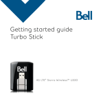 Bell Turbo Stick 4G LTE Sierra Wireless U330 Getting Started Guide