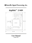 dspblok™ 21489 User Manual - Danville Signal Processing, Inc.