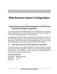 Web Browser-based Configuration