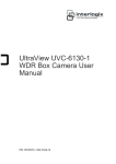 UltraView UVC-6130-1 WDR Box Camera User Manual