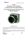 LYNX Hardware User`s Manual ( CameraLink and GigE models )