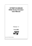 ST7MDTU5-EMU2B HDS2 Series Emulator User Manual