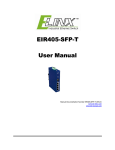 EIR405-SFP-T - Manual - Elinx Industrial Ethernet