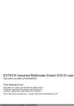 EXTECH Industrial Multimeter Extech EX510 user manual
