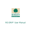 RO-DRIP® User Manual - TRICKL-EEZ