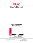 User`s Manual - Whaley Food Service