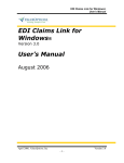 EDI Claims Link for Windows® User`s Manual