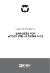 user manual ear-sets for widex bte hearing aids