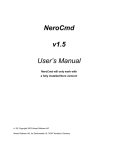 NeroCmd v1.5 User`s Manual