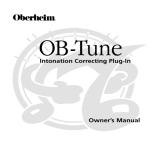 Oberheim OB-Tune Owner`s Manual