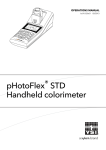 YSI pHotoFlex STD User Manual