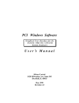 PCI550 Software Manual